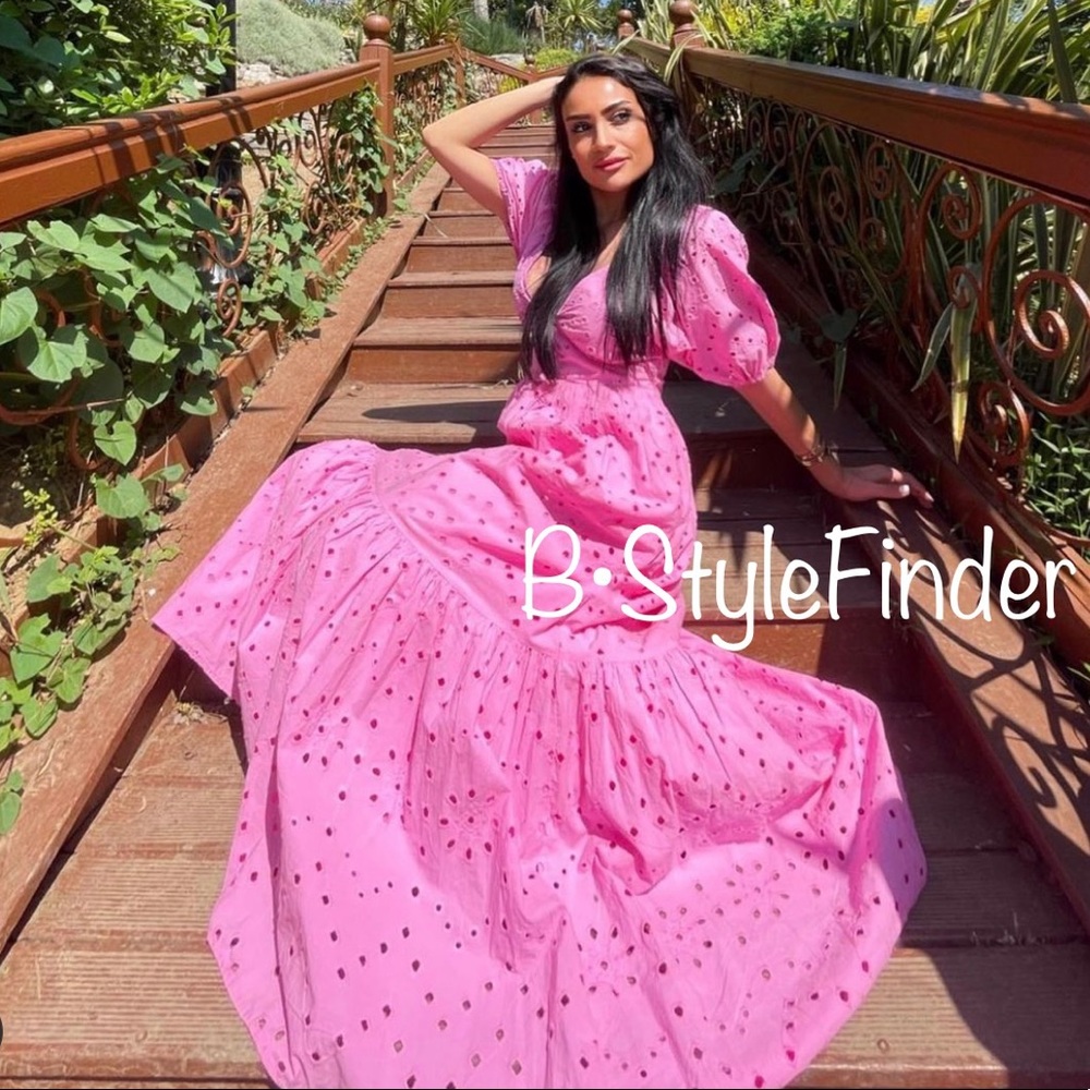 GORGEOUS ZARA Embroidered Eyelet Detailed Dress - Picture 5 of 12